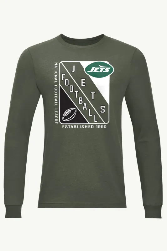 MENS NEW YORK JETS SHIELD LOGO LONG SLEEVE T SHIRT sold by Starter