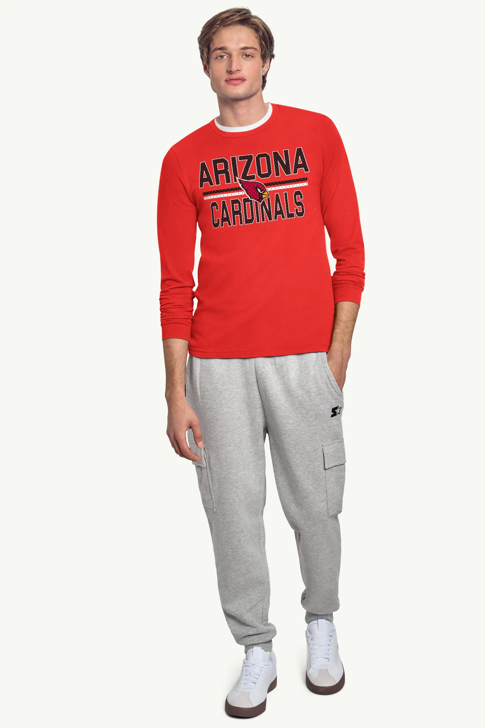 MENS ARIZONA CARDINALS MESH LOOK LONG SLEEVE T SHIRT sold by Starter product image thumbnail 3