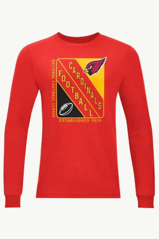 MENS ARIZONA CARDINALS SHIELD LOGO LONG SLEEVE T SHIRT sold by Starter