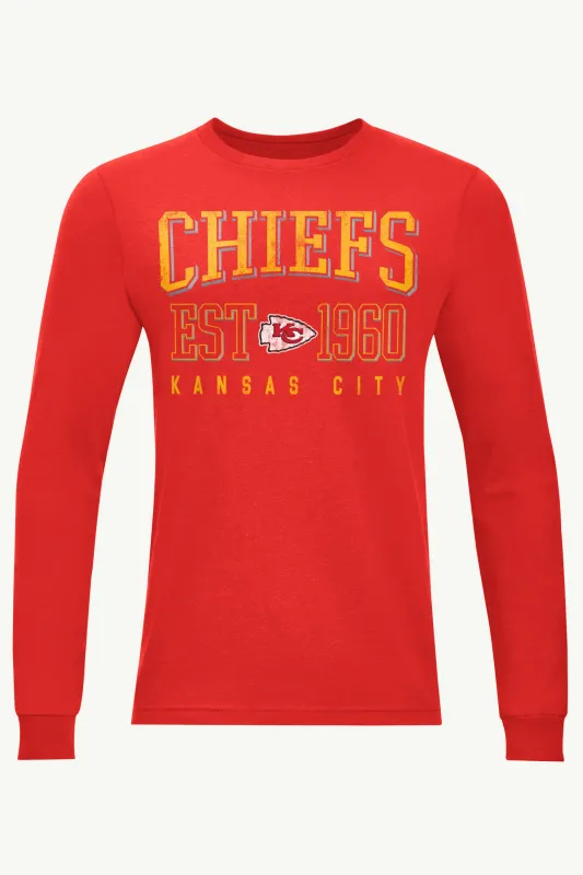 MENS KANSAS CITY CHIEFS RETRO LONG SLEEVE T SHIRT sold by Starter