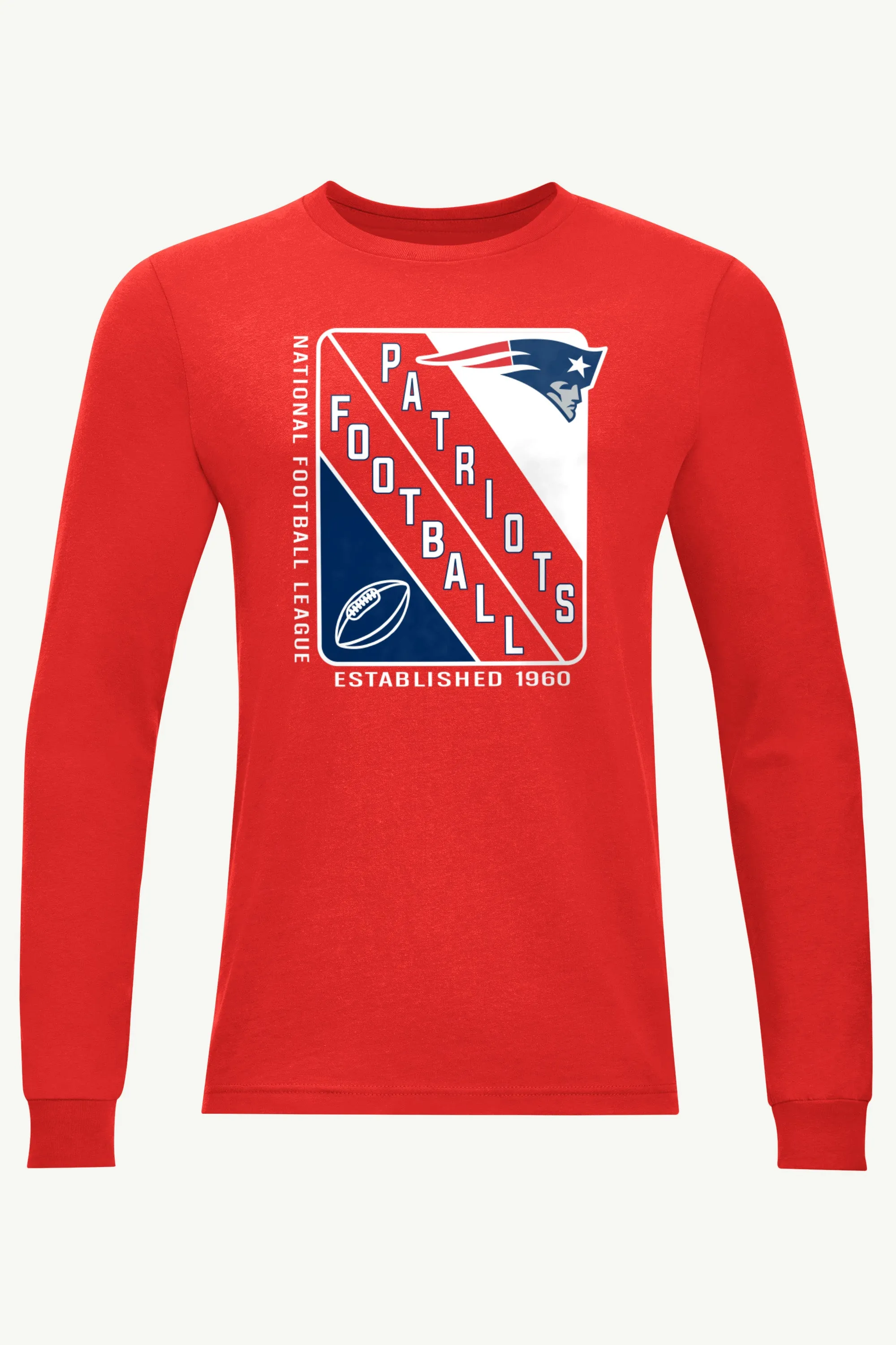 MENS NEW ENGLAND PATRIOTS SHIELD LOGO LONG SLEEVE T SHIRT sold by Starter