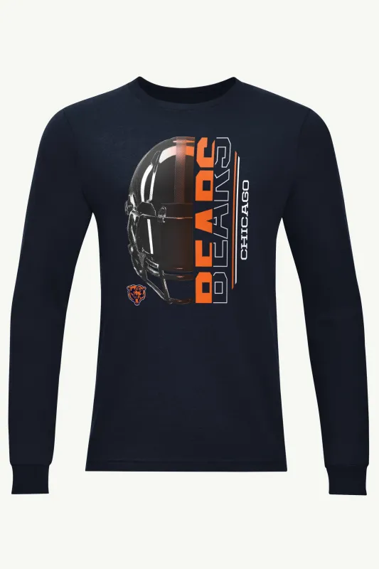 MENS CHICAGO BEARS HALF HELMET LONG SLEEVE T SHIRT sold by Starter