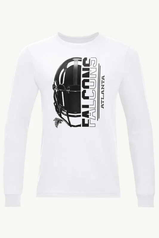 MENS ATLANTA FALCONS HALF HELMET LONG SLEEVE T SHIRT sold by Starter