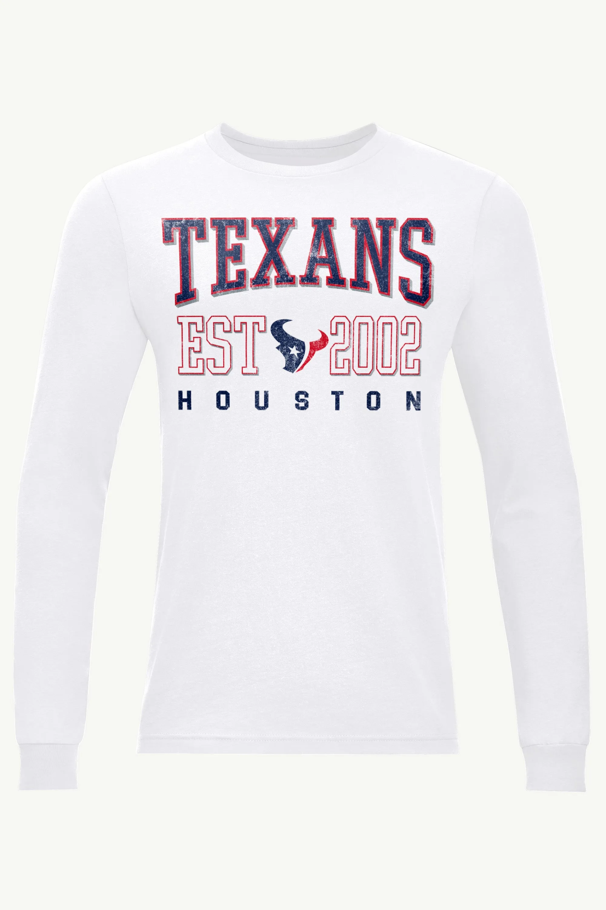 MENS HOUSTON TEXANS RETRO LONG SLEEVE T SHIRT sold by Starter
