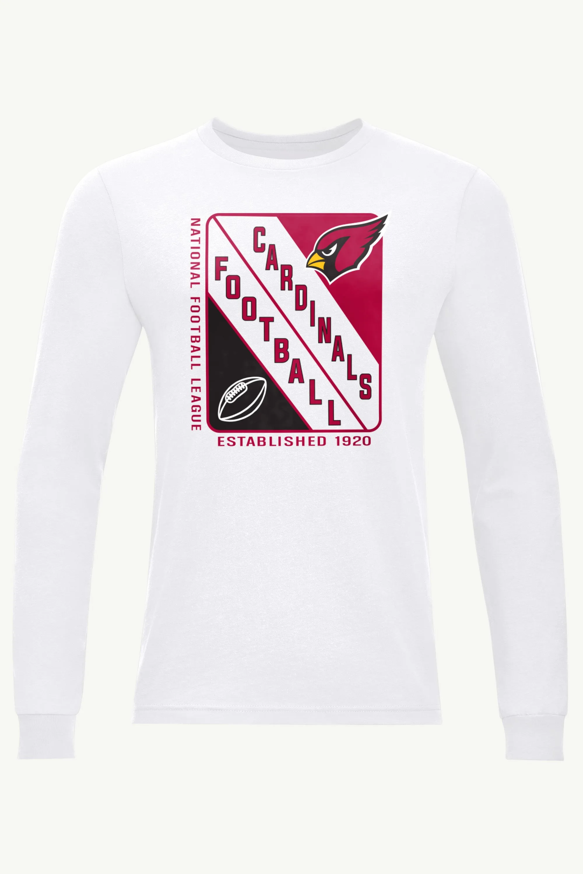 MENS ARIZONA CARDINALS SHIELD LOGO LONG SLEEVE T SHIRT sold by Starter