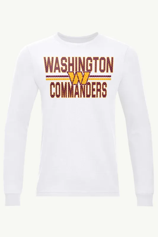 MENS WASHINGTON COMMANDERS MESH LOOK LONG SLEEVE T SHIRT made by Starter