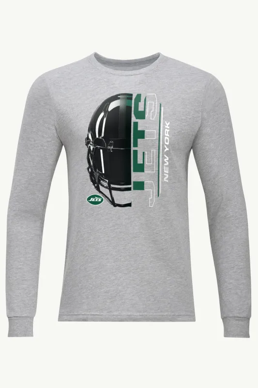 MENS NEW YORK JETS HALF HELMET LONG SLEEVE T SHIRT sold by Starter