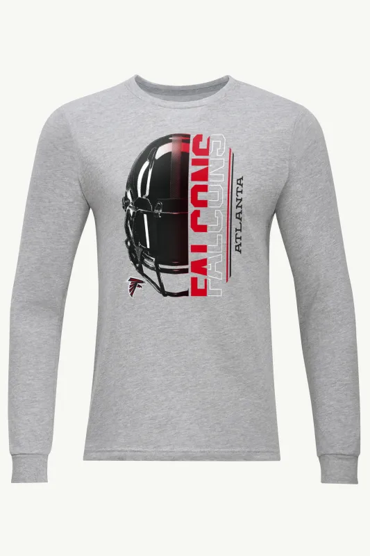 MENS ATLANTA FALCONS HALF HELMET LONG SLEEVE T SHIRT sold by Starter