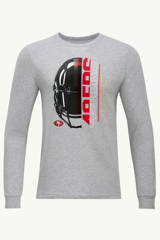 MENS SAN FRANCISCO 49ERs HALF HELMET LONG SLEEVE T SHIRT sold by Starter
