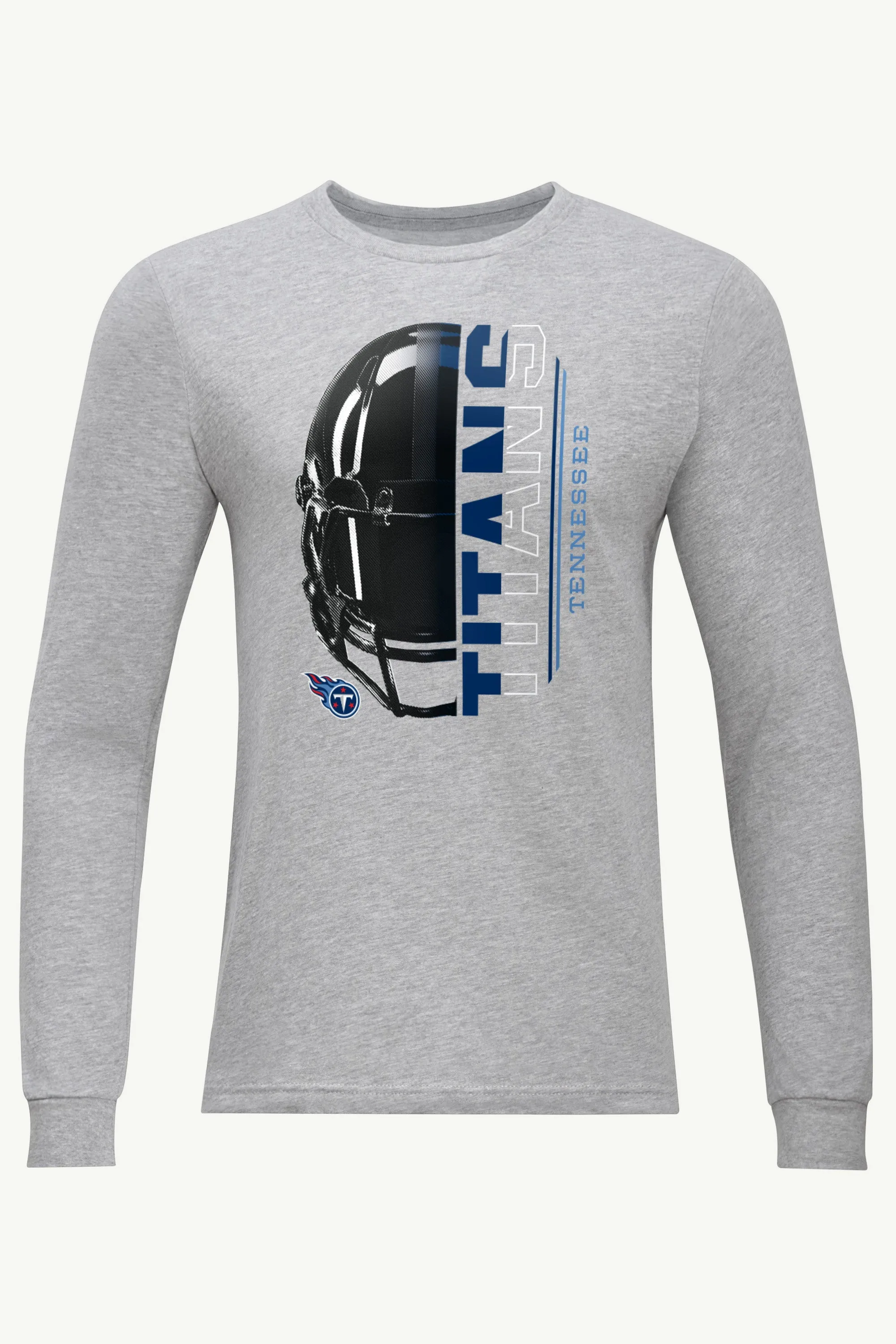 MENS TENNESSEE TITANS HALF HELMET LONG SLEEVE T SHIRT sold by Starter