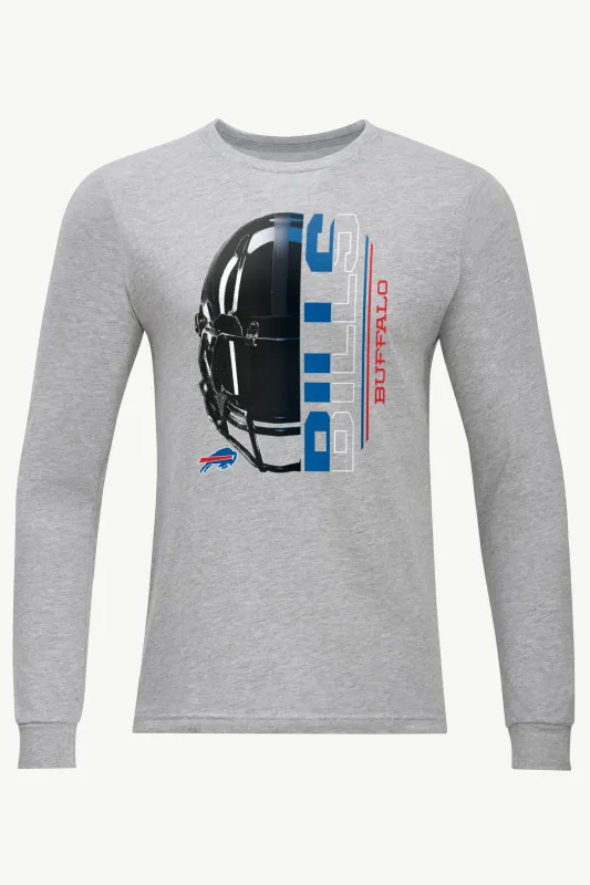 MENS BUFFALO BILLS HALF HELMET LONG SLEEVE T SHIRT sold by Starter