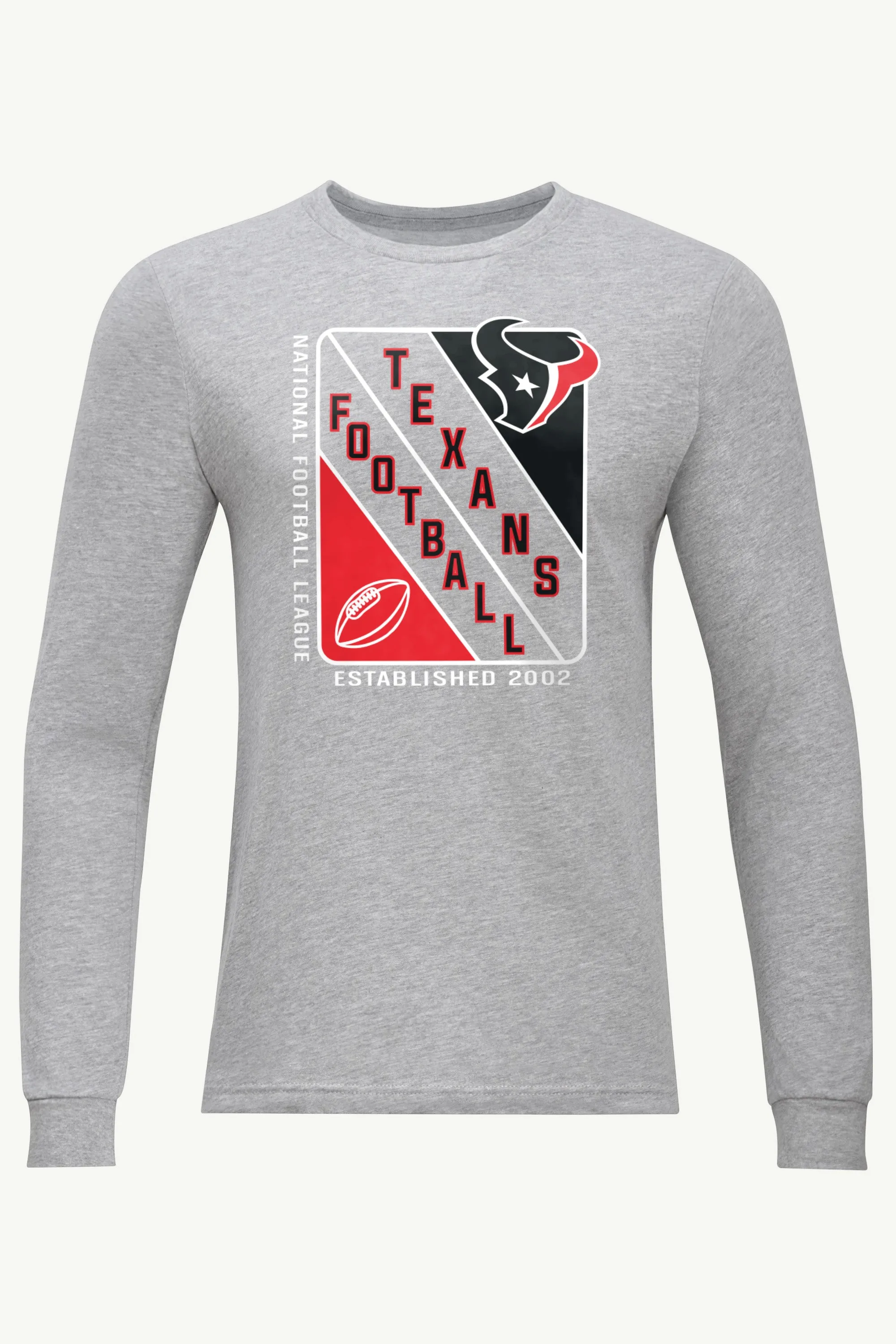 MENS HOUSTON TEXANS SHIELD LOGO LONG SLEEVE T SHIRT sold by Starter product image thumbnail 2