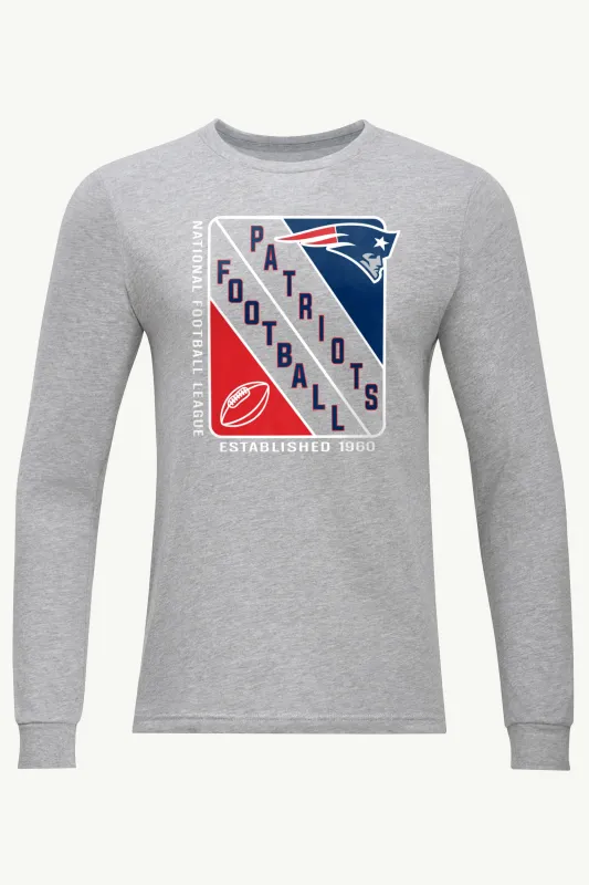 MENS NEW ENGLAND PATRIOTS SHIELD LOGO LONG SLEEVE T SHIRT sold by Starter
