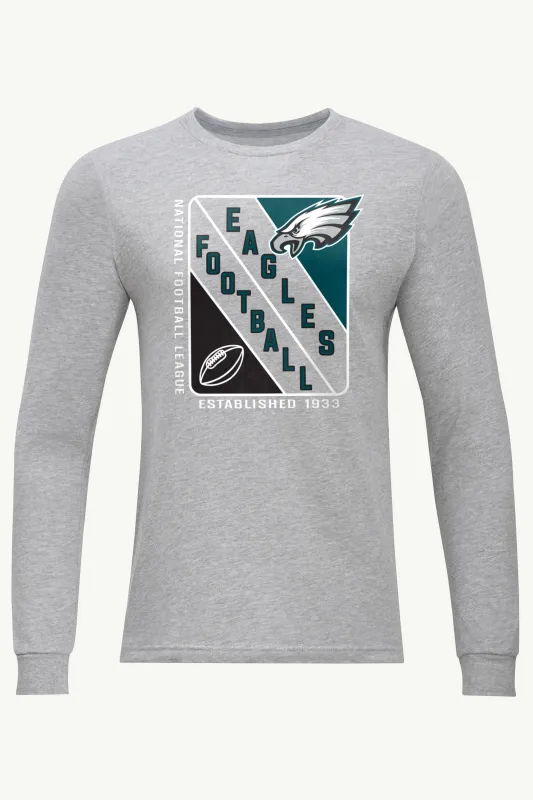 MENS PHILADELPHIA EAGLES SHIELD LOGO LONG SLEEVE T SHIRT sold by Starter