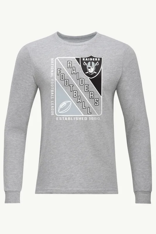 MENS LAS VEGAS RAIDERS SHIELD LOGO LONG SLEEVE T SHIRT sold by Starter