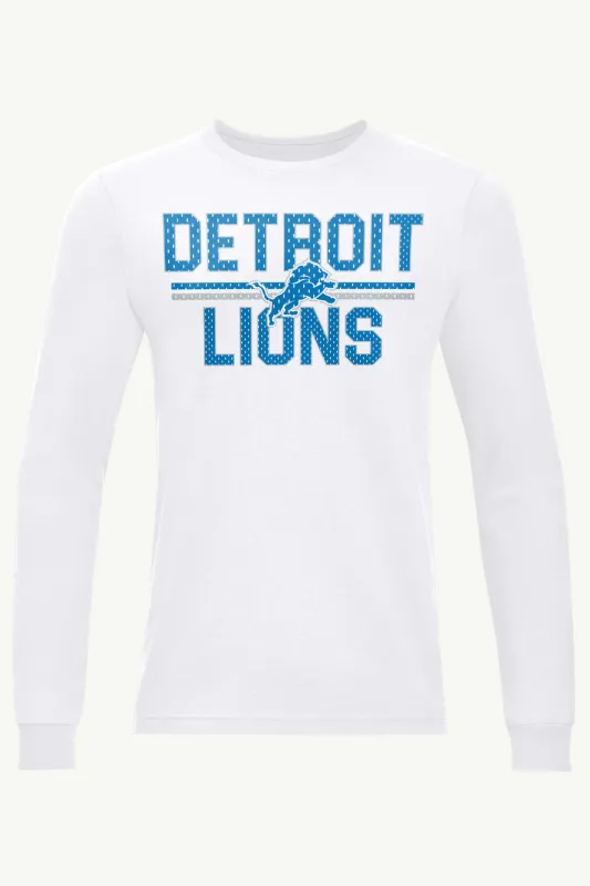 MENS DETROIT LIONS MESH LOOK LONG SLEEVE T SHIRT sold by Starter