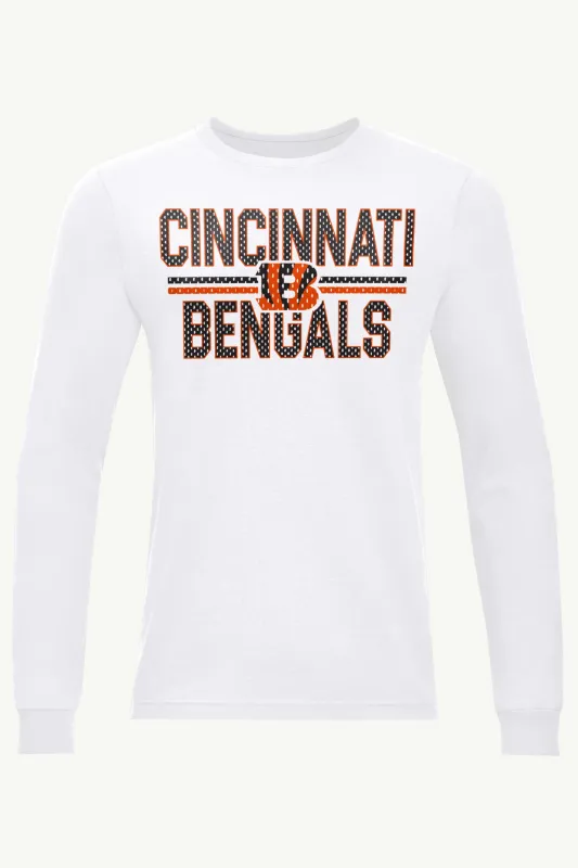 MENS CINCINNATI BENGALS MESH LOOK LONG SLEEVE T SHIRT sold by Starter
