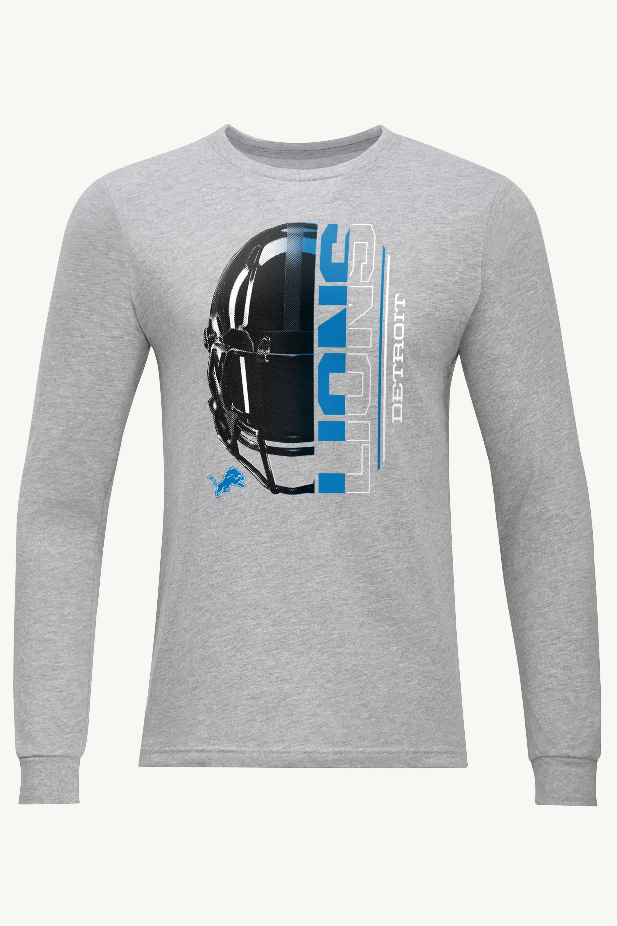 MENS DETROIT LIONS HALF HELMET LONG SLEEVE T SHIRT sold by Starter