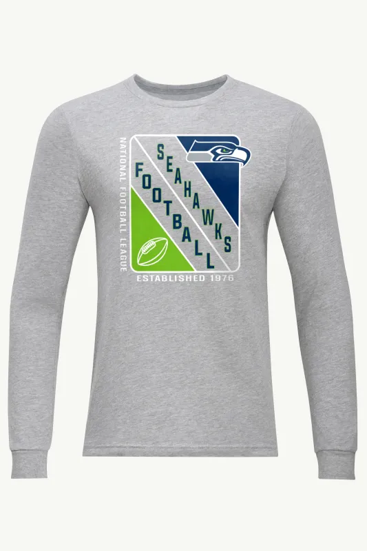 MENS SEATTLE SEAHAWKS SHIELD LOGO LONG SLEEVE T SHIRT sold by Starter
