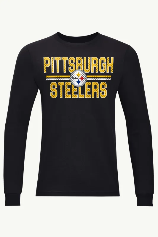 MENS PITTSBURGH STEELERS MESH LOOK LONG SLEEVE T SHIRT sold by Starter