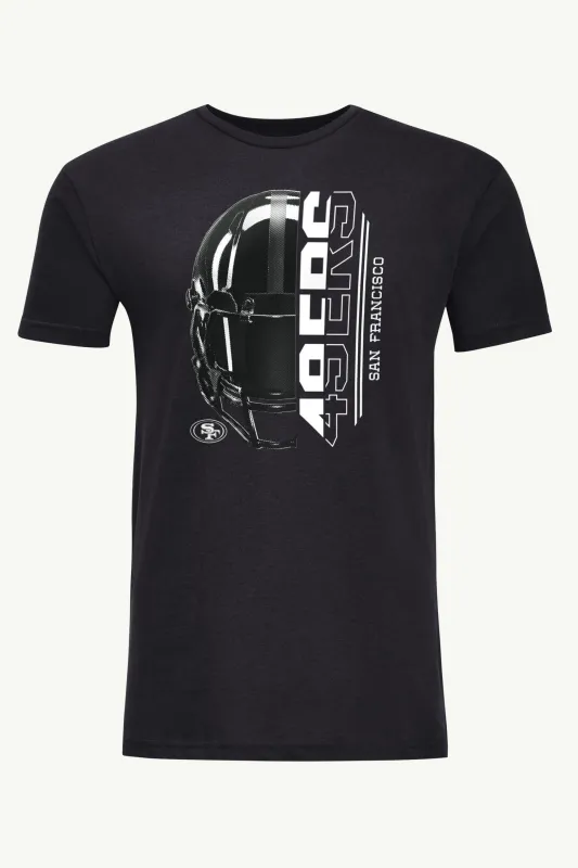 MENS SAN FRANCISCO 49ERs HALF HELMET T SHIRT sold by Starter