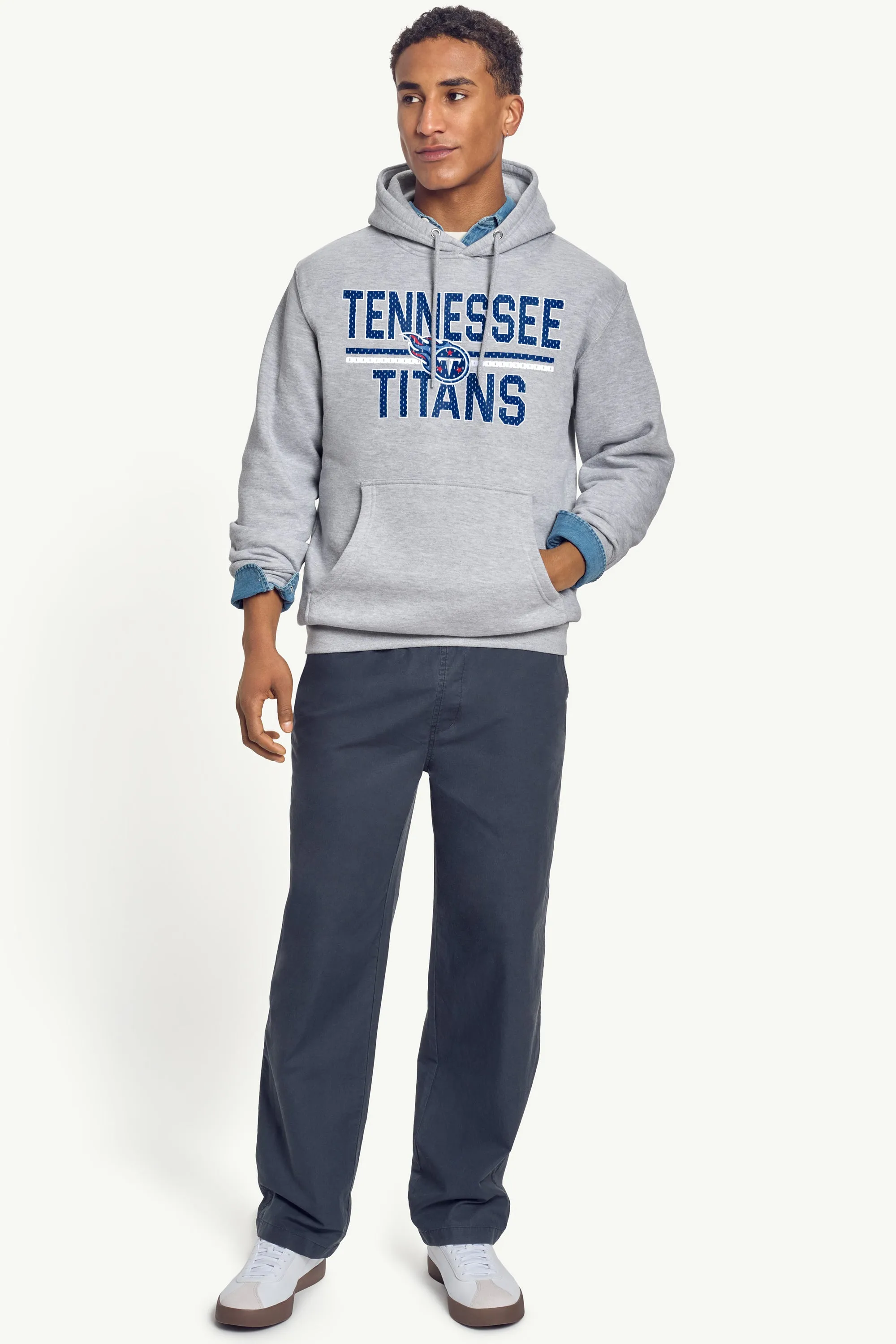 MENS TENNESSEE TITANS MESH LOOK HOODIE sold by Starter product image thumbnail 3