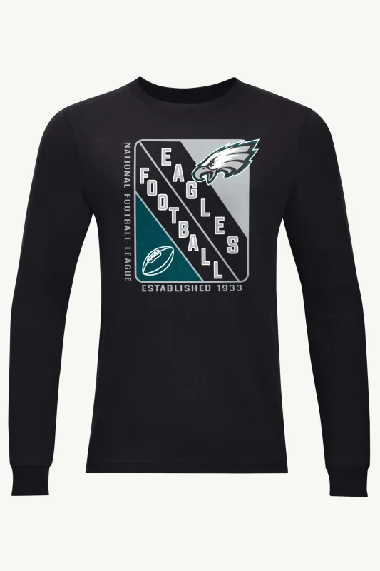 MENS PHILADELPHIA EAGLES SHIELD LOGO LONG SLEEVE T SHIRT made by Starter