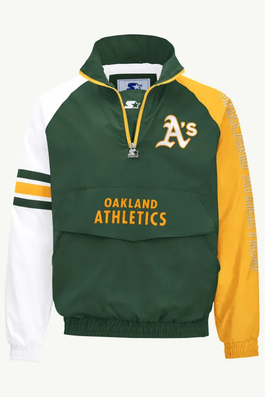 MENS OAKLAND ATHLETICS QUARTER ZIP JACKET sold by Starter