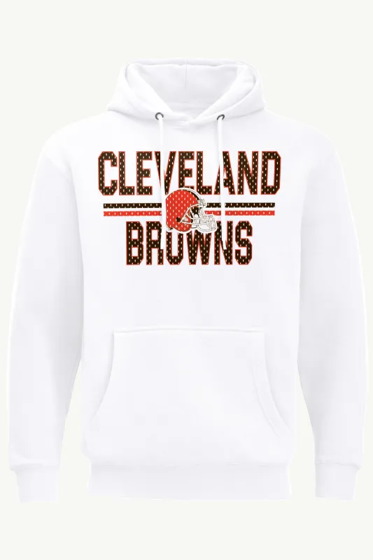 MENS CLEVELAND BROWNS MESH LOOK HOODIE sold by Starter