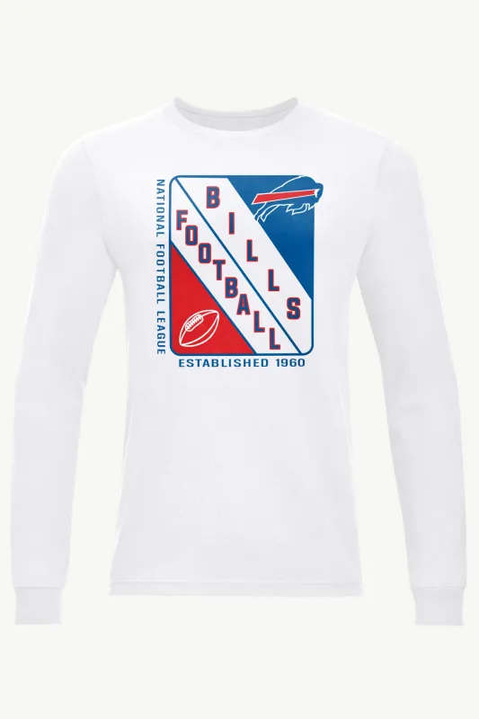 MENS BUFFALO BILLS SHIELD LOGO LONG SLEEVE T SHIRT made by Starter
