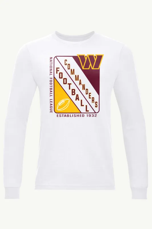MENS WASHINGTON COMMANDERS SHIELD LOGO LONG SLEEVE T SHIRT sold by Starter