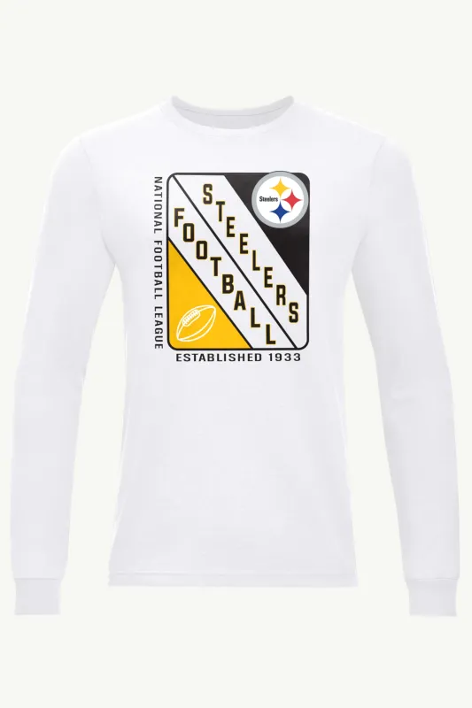 MENS PITTSBURGH STEELERS SHIELD LOGO LONG SLEEVE T SHIRT sold by Starter