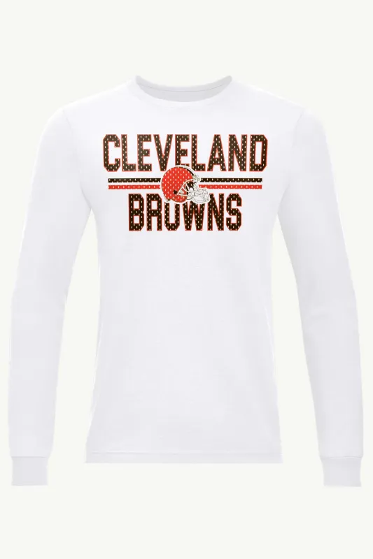MENS CLEVELAND BROWNS MESH LOOK LONG SLEEVE T SHIRT sold by Starter
