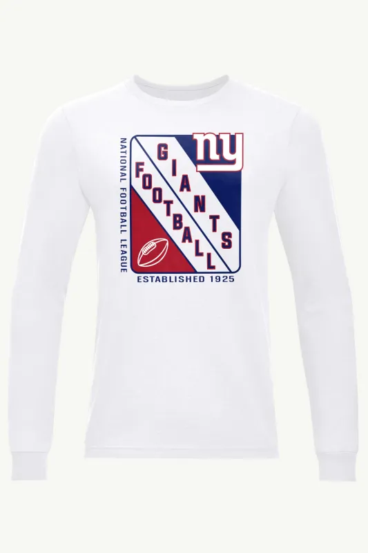 MENS NEW YORK GIANTS SHIELD LOGO LONG SLEEVE T SHIRT made by Starter