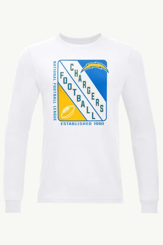 MENS LOS ANGELES CHARGERS SHIELD LOGO LONG SLEEVE T SHIRT sold by Starter
