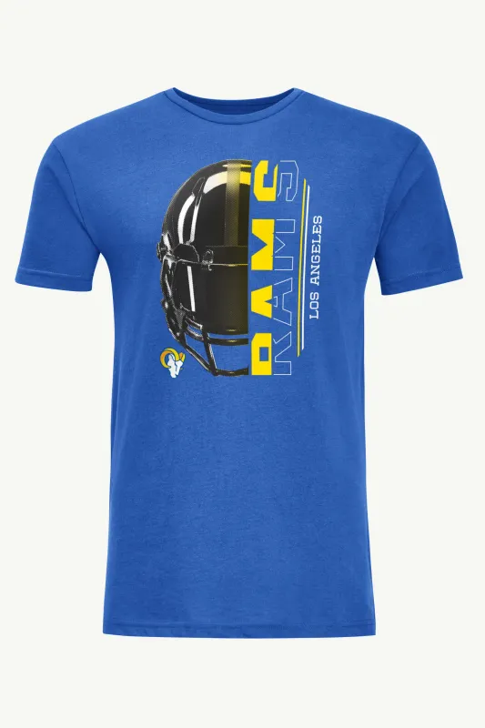 MENS LOS ANGELES RAMS HALF HELMET T SHIRT sold by Starter