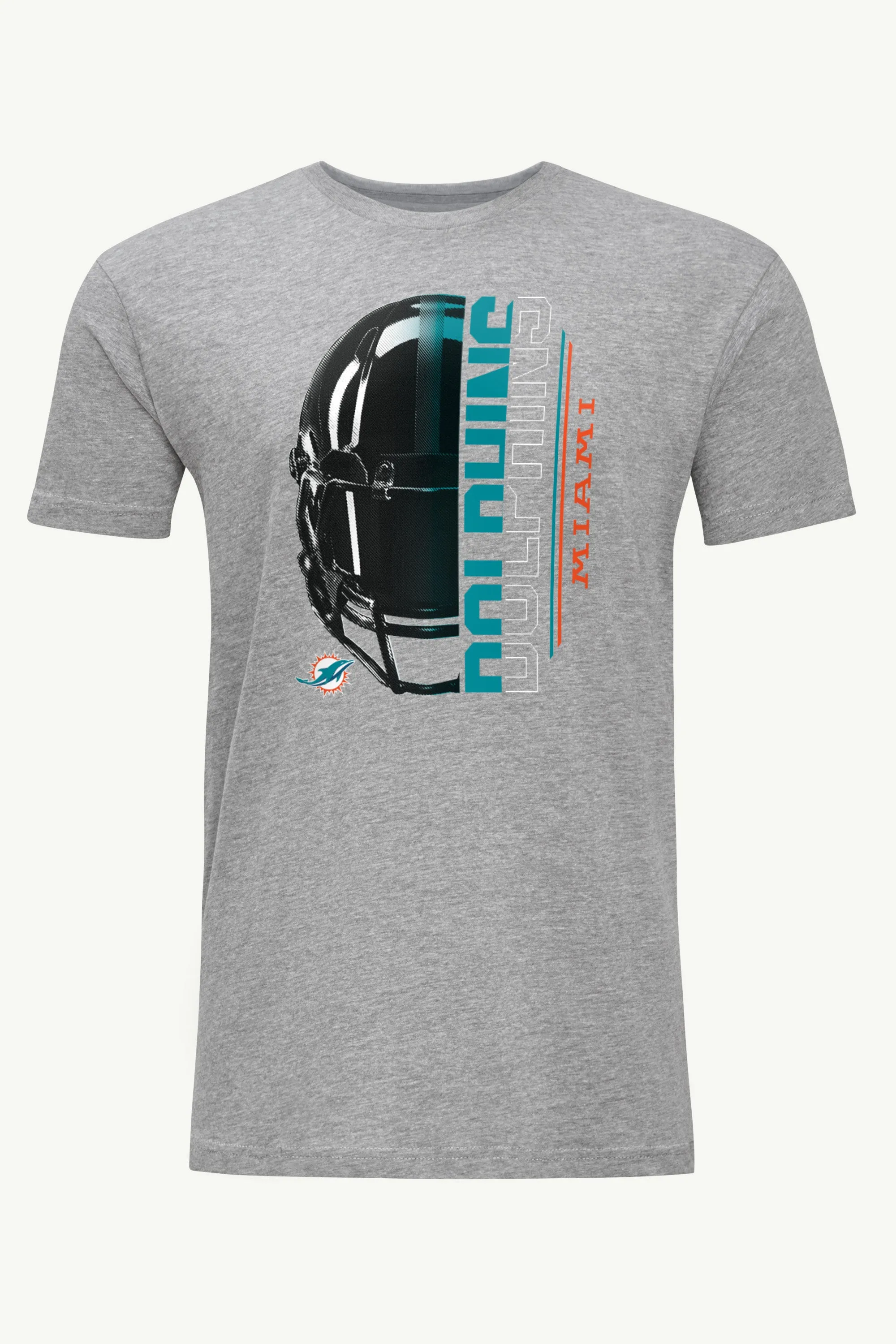 MENS MIAMI DOLPHINS HALF HELMET T SHIRT sold by Starter