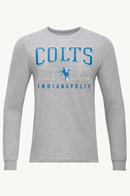 MENS INDIANAPOLIS COLTS RETRO LONG SLEEVE T SHIRT sold by Starter