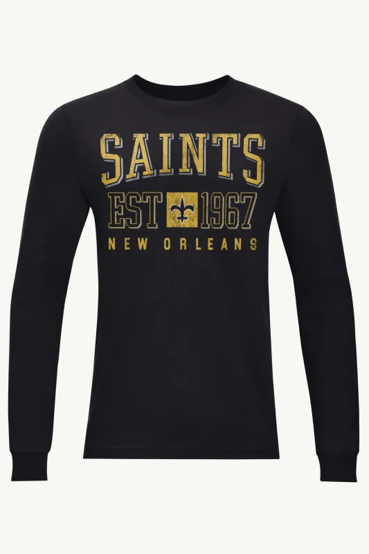 MENS NEW ORLEANS SAINTS RETRO LONG SLEEVE T SHIRT sold by Starter