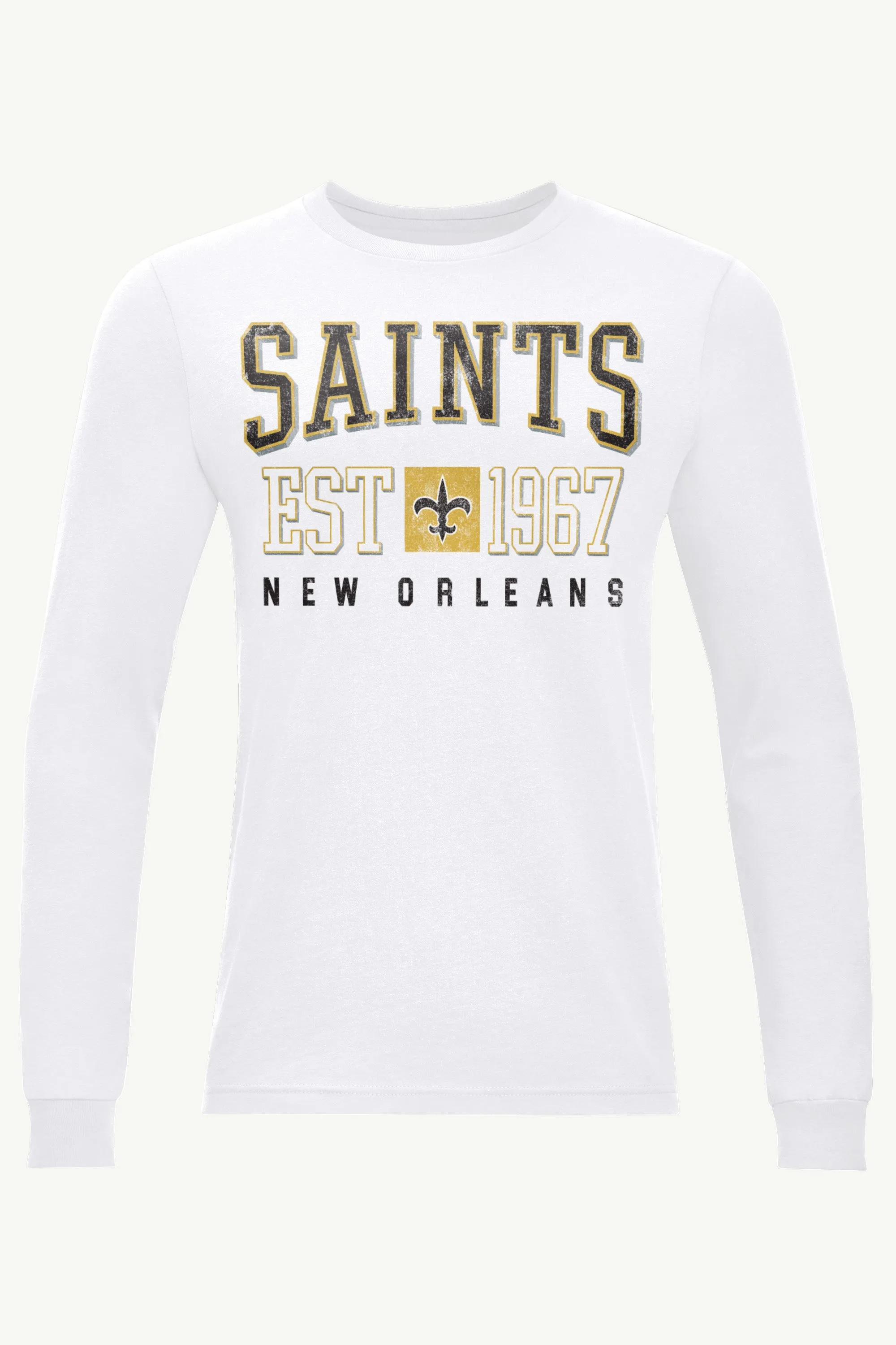 MENS NEW ORLEANS SAINTS RETRO LONG SLEEVE T SHIRT sold by Starter