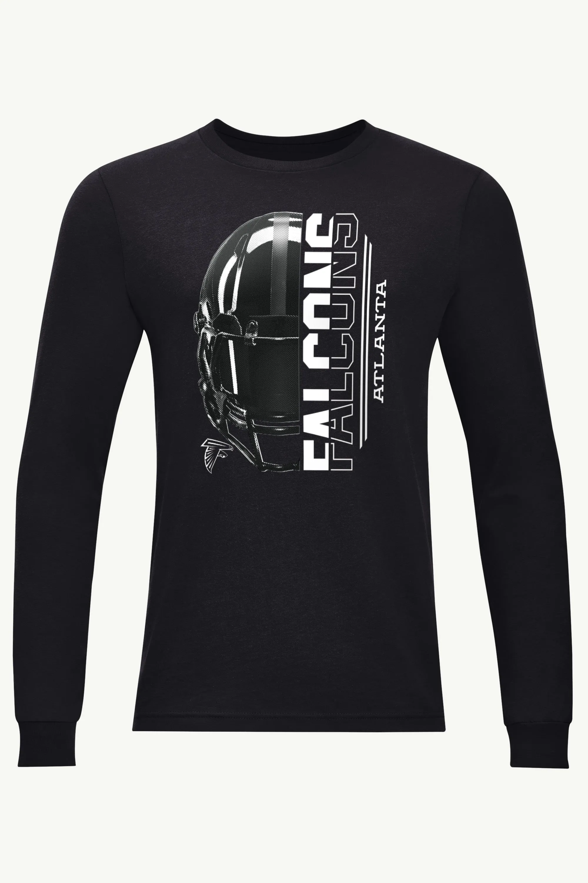 MENS ATLANTA FALCONS HALF HELMET LONG SLEEVE T SHIRT sold by Starter