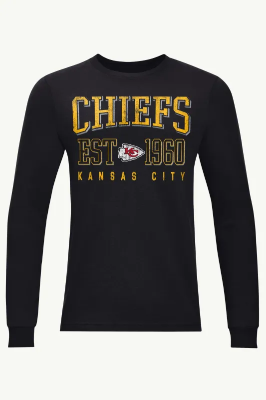MENS KANSAS CITY CHIEFS RETRO LOGO LONG SLEEVE T SHIRT sold by Starter