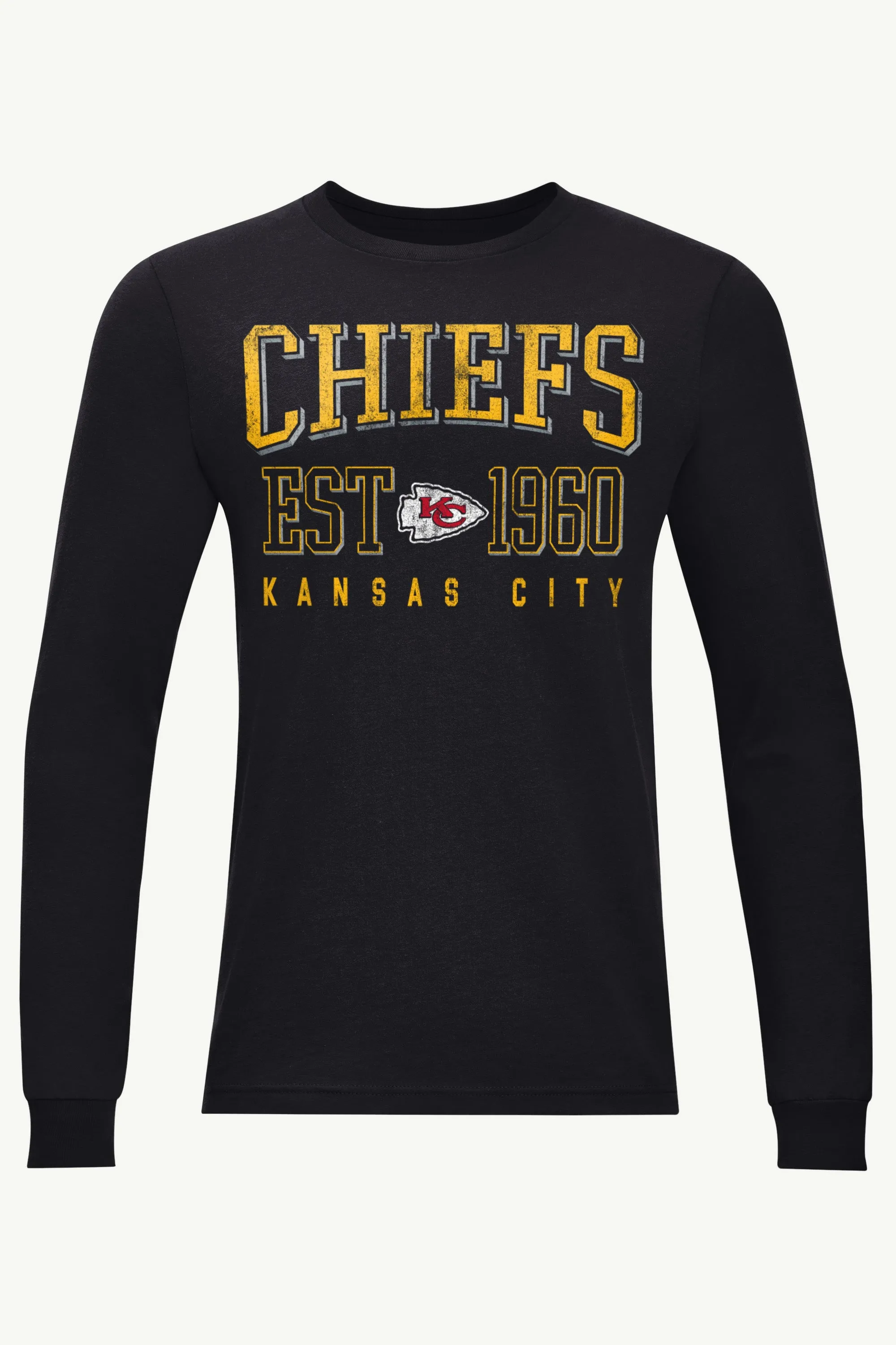MENS KANSAS CITY CHIEFS RETRO LOGO LONG SLEEVE T SHIRT sold by Starter
