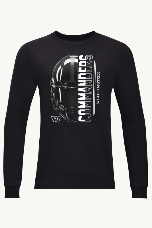 MENS WASHINGTON COMMANDERS HALF HELMET LONG SLEEVE T SHIRT sold by Starter