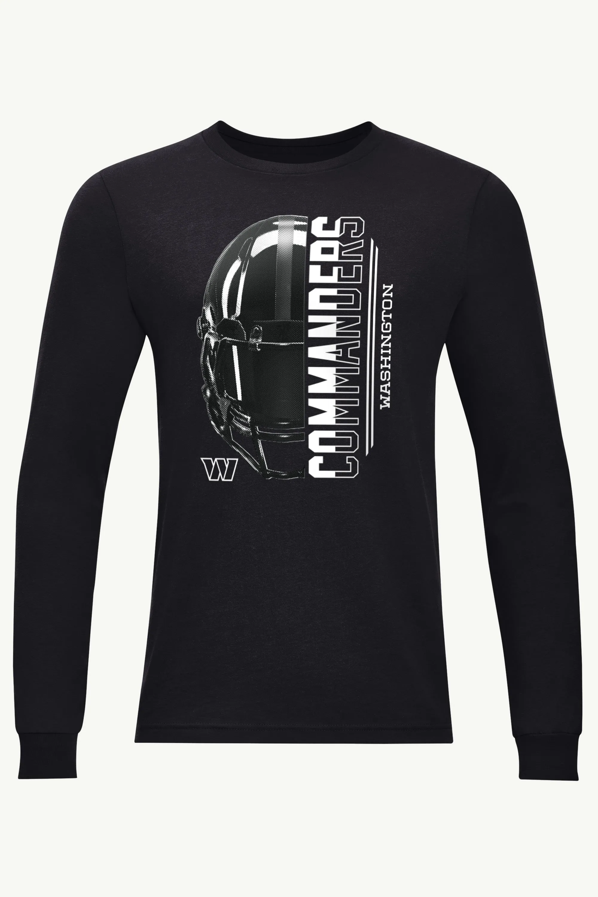 MENS WASHINGTON COMMANDERS HALF HELMET LONG SLEEVE T SHIRT sold by Starter