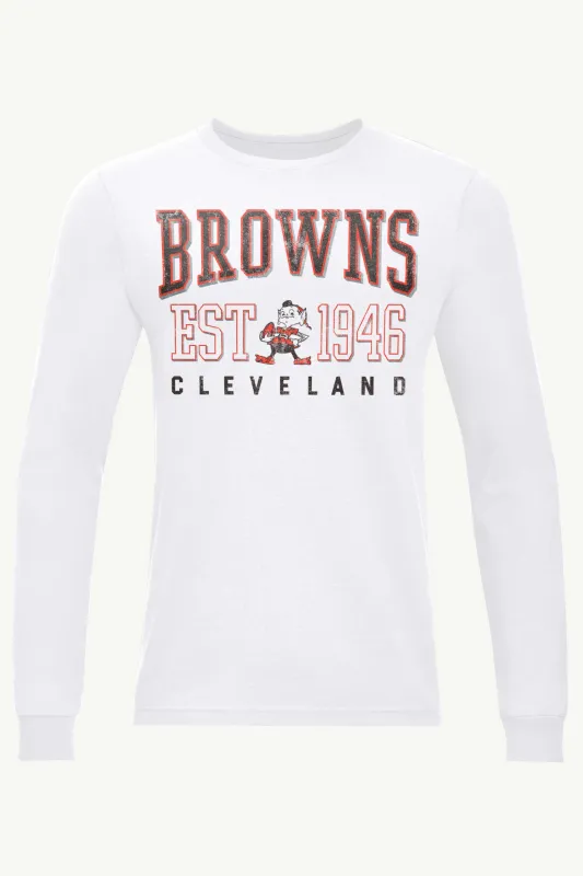 MENS CLEVELAND BROWNS RETRO LONG SLEEVE T SHIRT sold by Starter