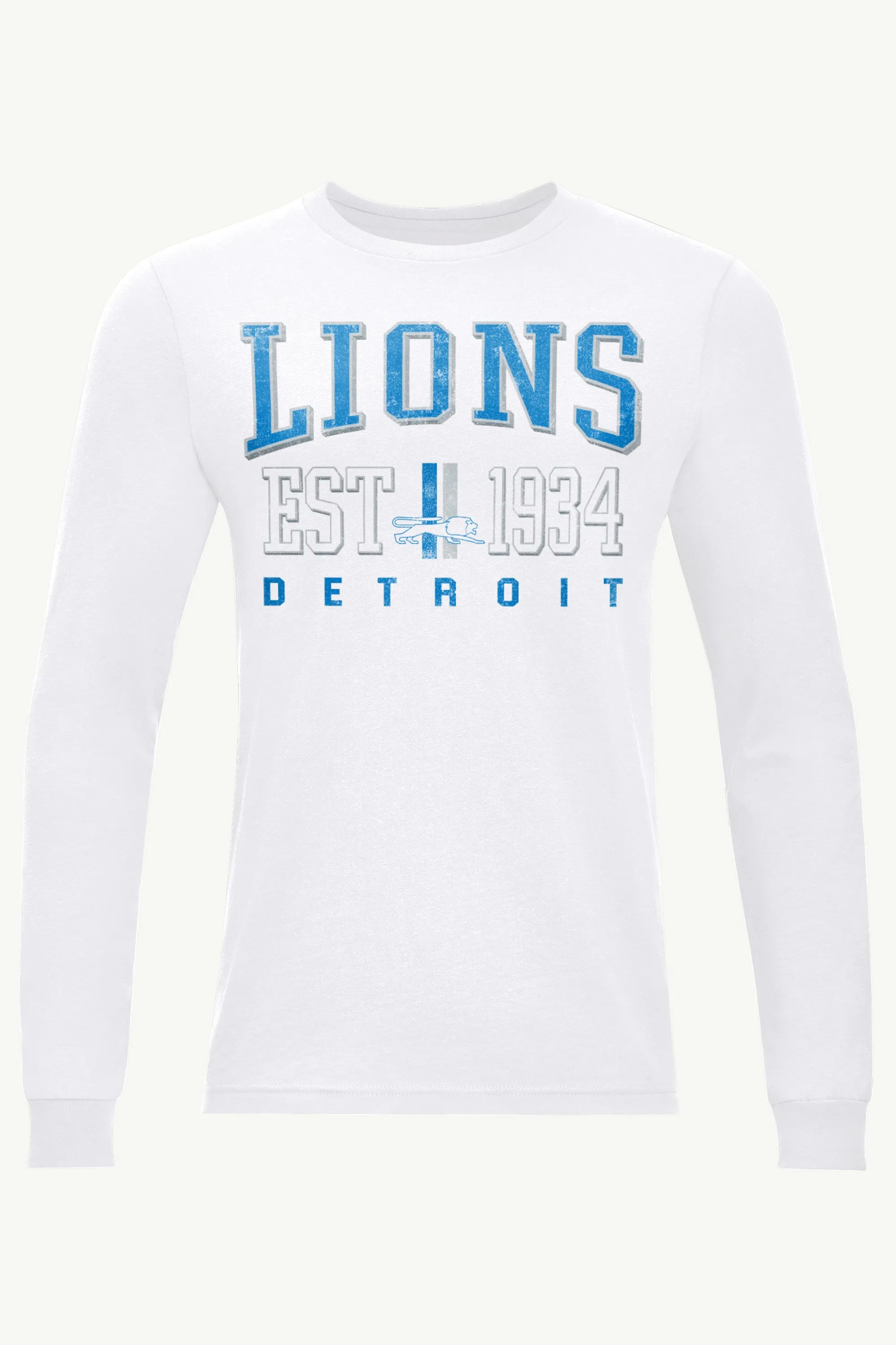 MENS DETROIT LIONS RETRO LONG SLEEVE T SHIRT sold by Starter
