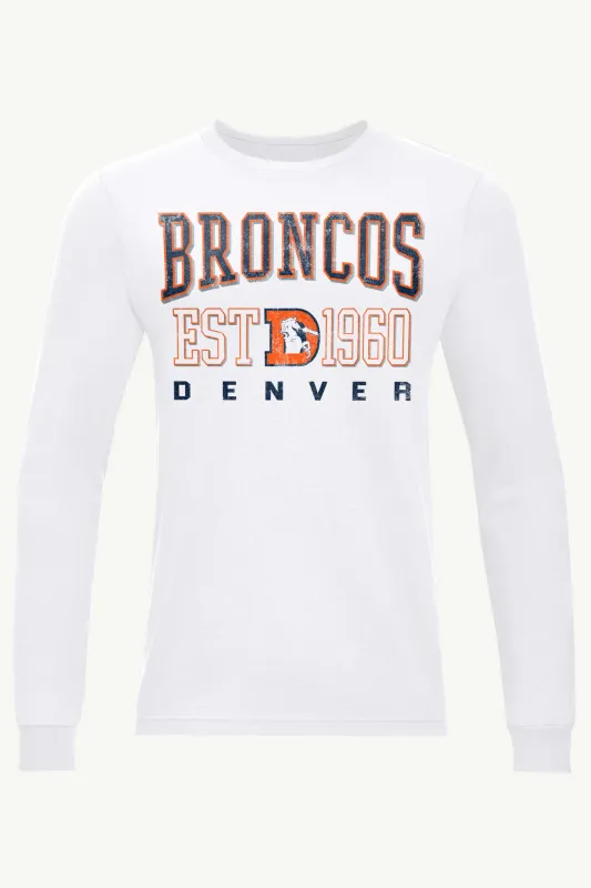 MENS DENVER BRONCOS RETRO LONG SLEEVE T SHIRT sold by Starter