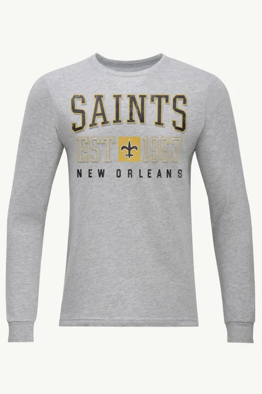 MENS NEW ORLEANS SAINTS RETRO LONG SLEEVE T SHIRT sold by Starter