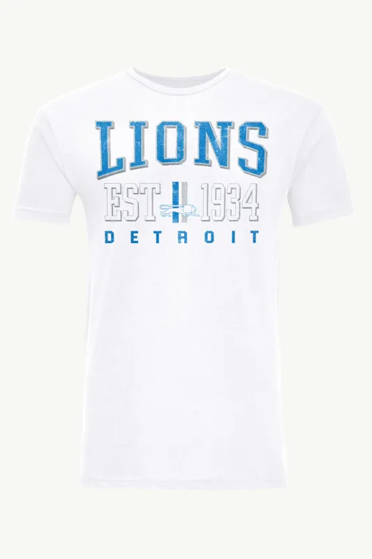 MENS DETROIT LIONS RETRO T SHIRT sold by Starter
